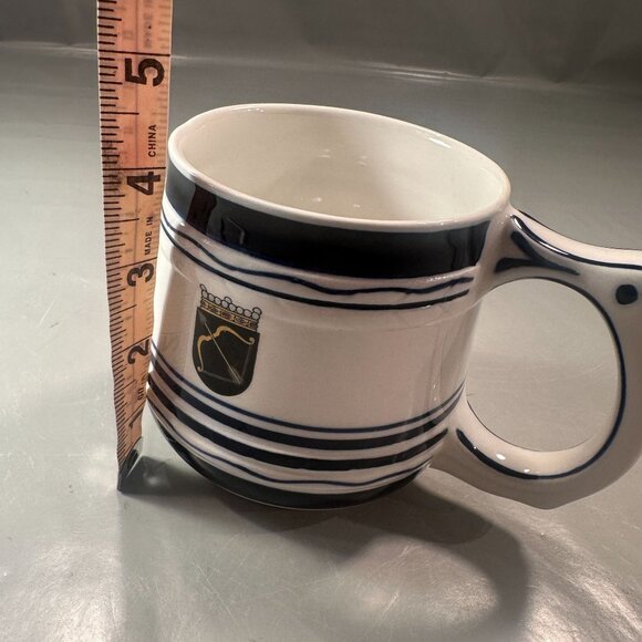 Arabia Finland Ceramic Tankard Arrow Crest Vintage Tuppoi Na Haarikka Cup Mug - Picture 10 of 14